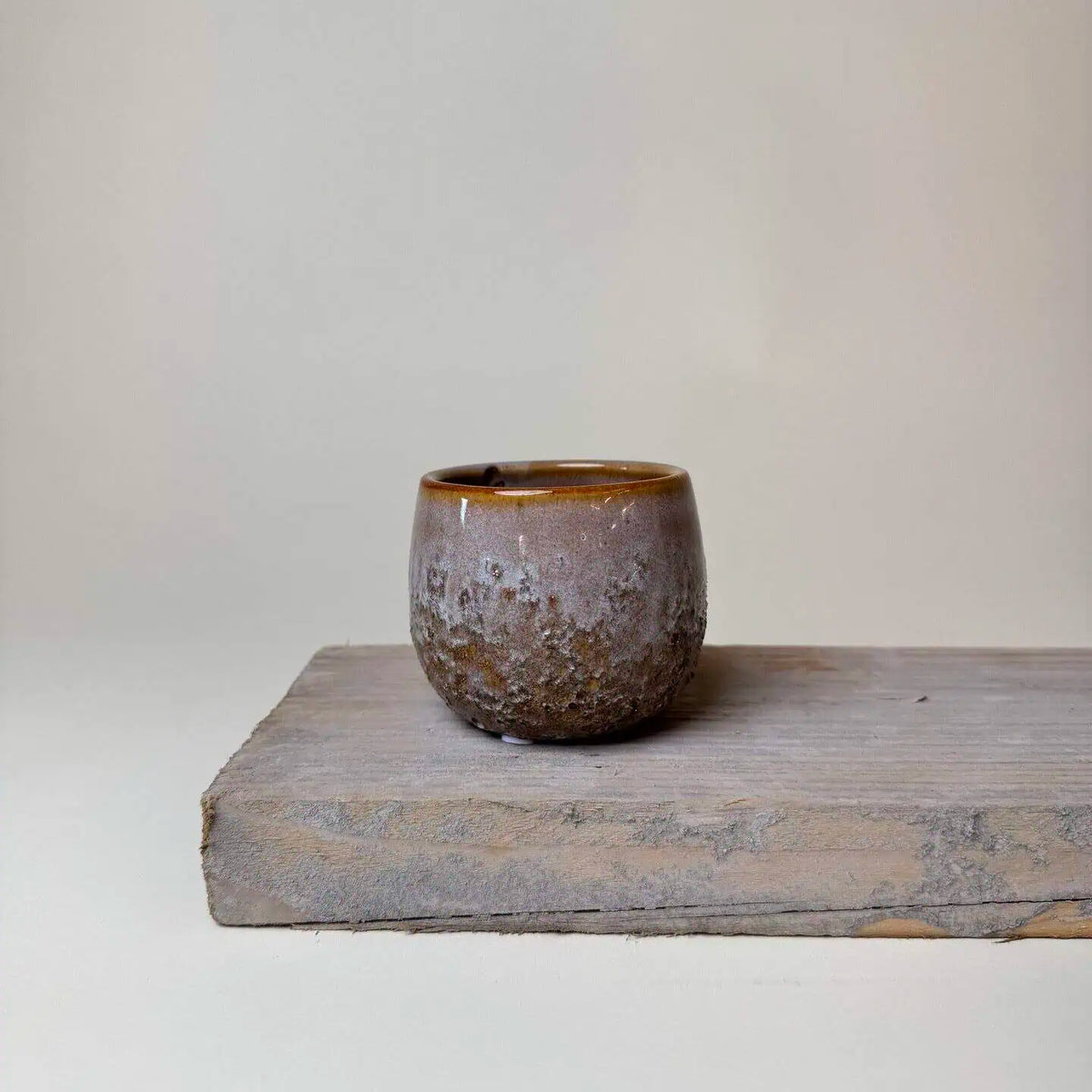 Cache-pot céramique Hedna gris rosé