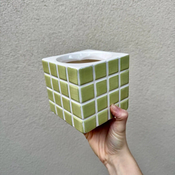 Cache-pot céramique Cubix