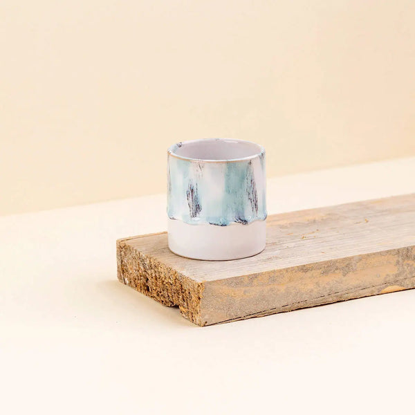 Cache-pot céramique Délia bleu