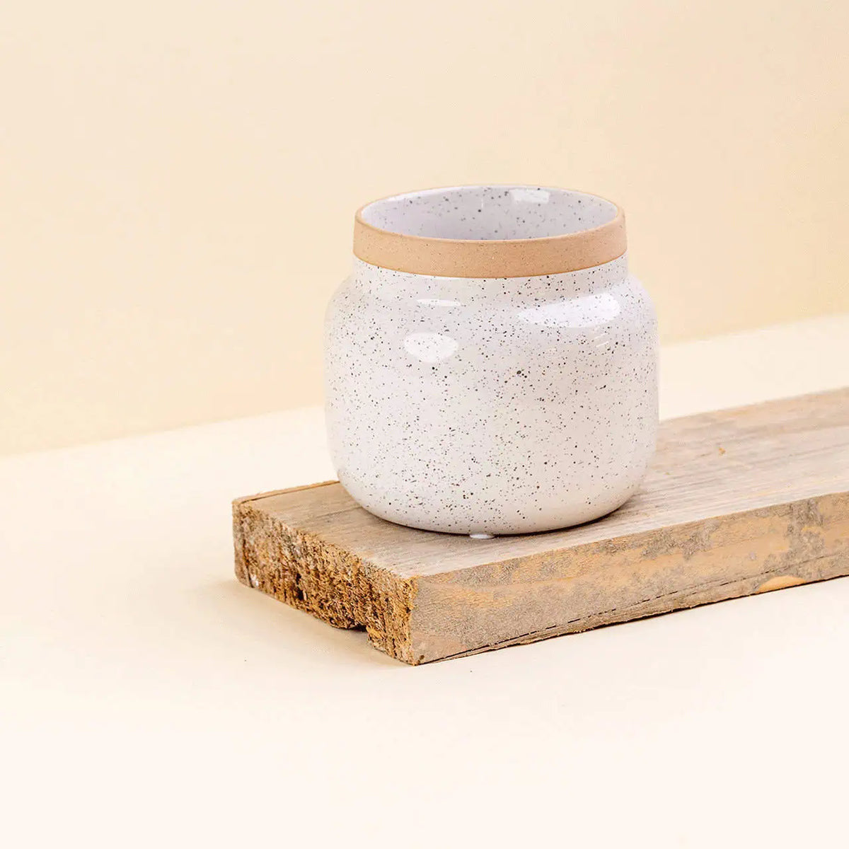 Cache-pot céramique Mieli blanc