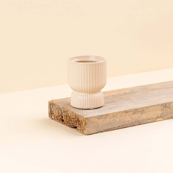 Cache-pot céramique Tania beige