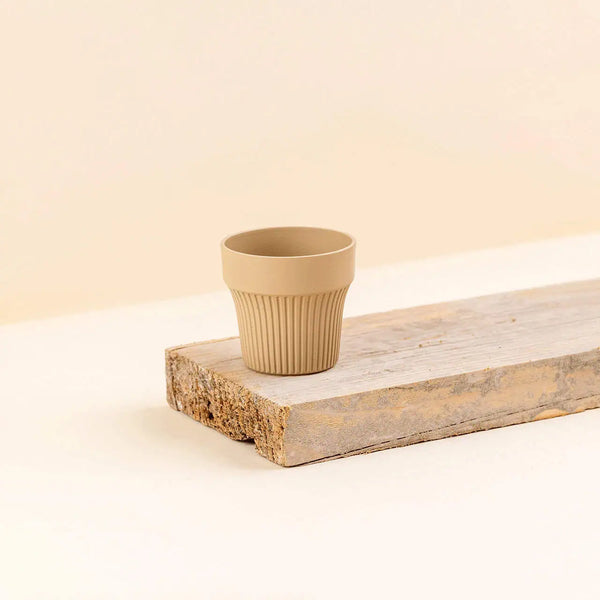 Cache-pot plastique recyclé Tiny desert beige